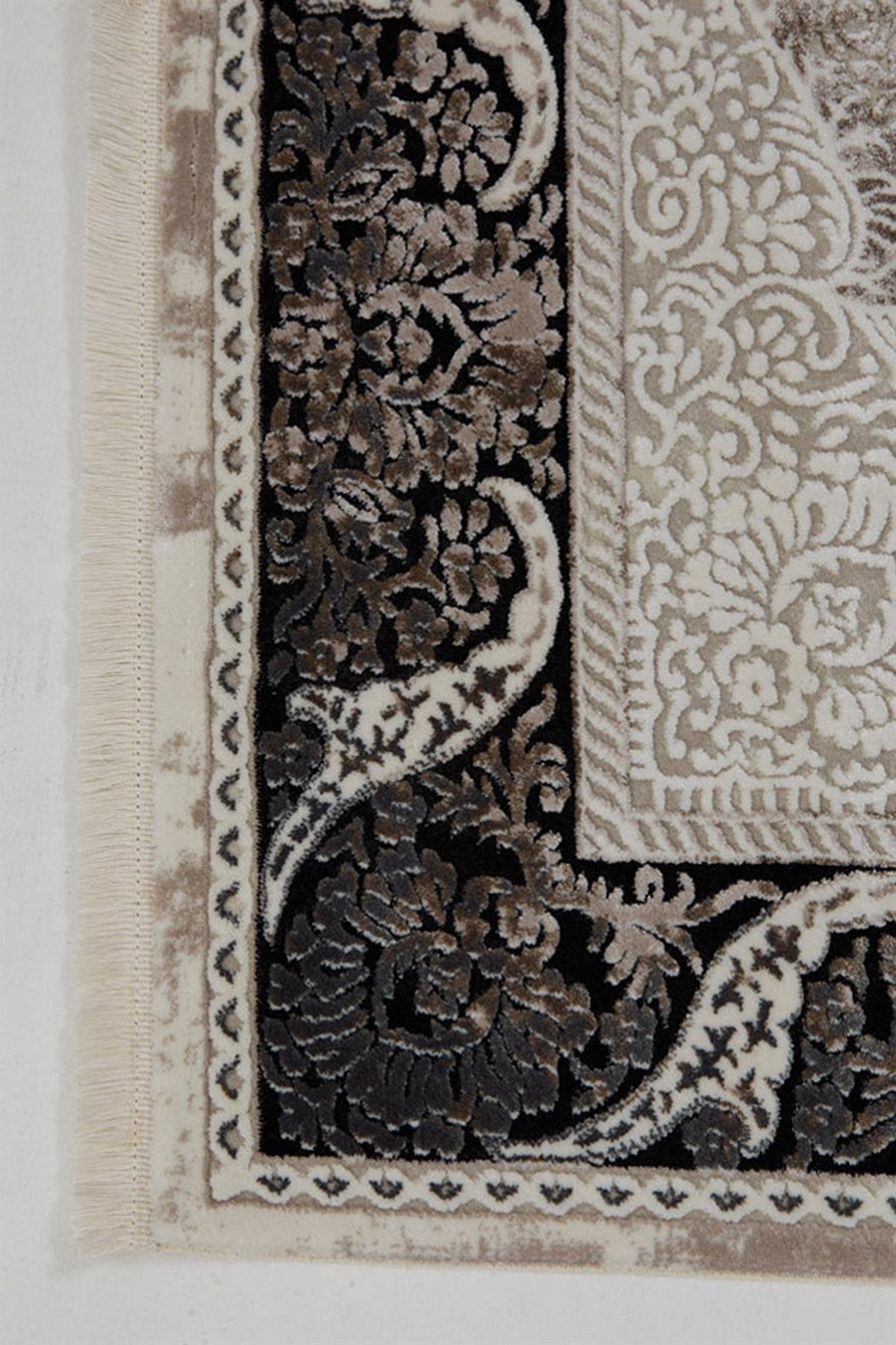 Seka Halı Miras 6805 Gri Siyah Salon Halısı