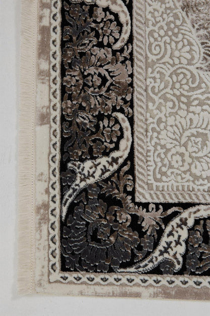 Seka Halı Miras 6805 Gri Siyah Salon Halısı