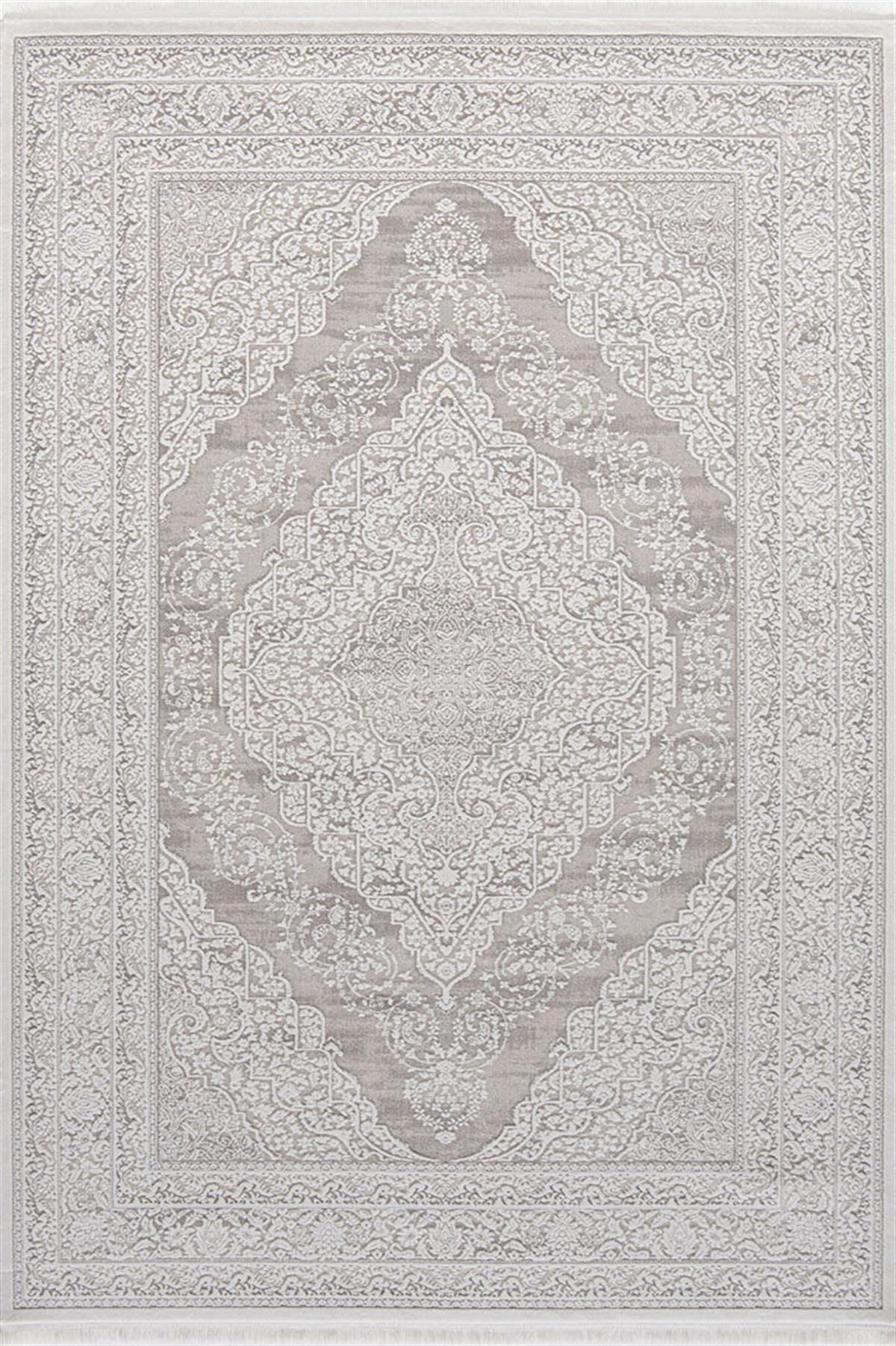 Evdeco Miras 6807 Beyaz Salon Halısı