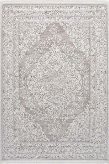 Evdeco Miras 6807 Beyaz Salon Halısı