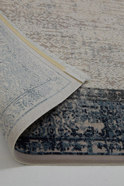 Seka Halı Miras 6809 Gri Mavi Salon Halısı