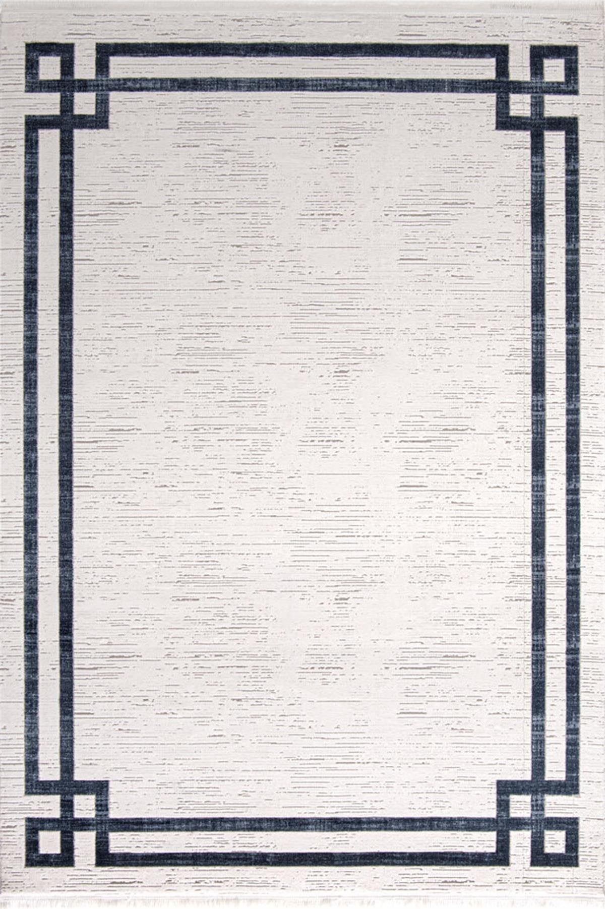 Evdeco Miras 6810 Gri Mavi Salon Halısı