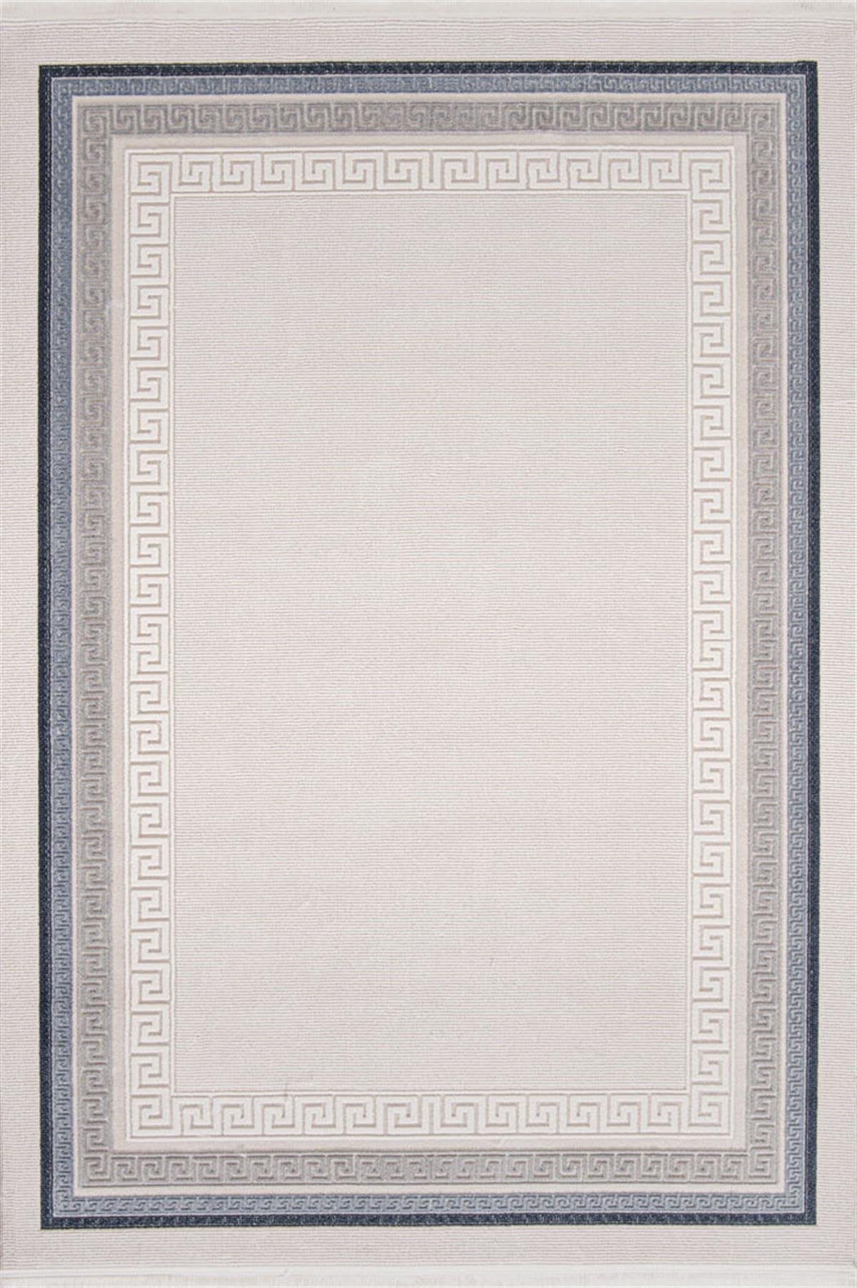 Evdeco Miras 6811 Gri Mavi Salon Halısı