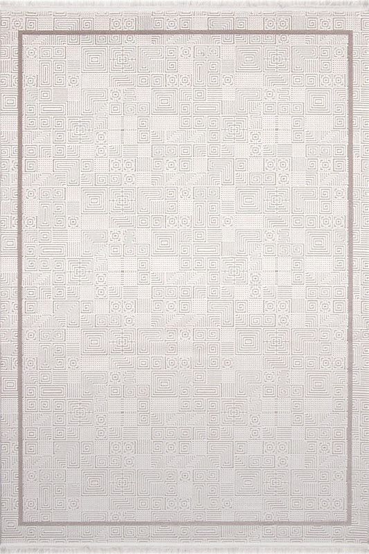 Evdeco Miras 6812 Kahverengi Salon Halısı