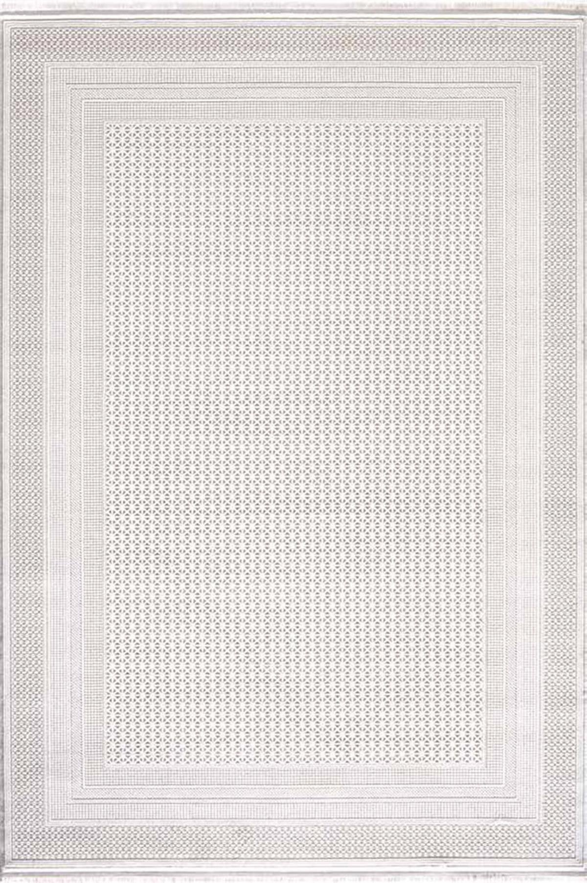 Evdeco Miras 6818 Beyaz Salon Halısı