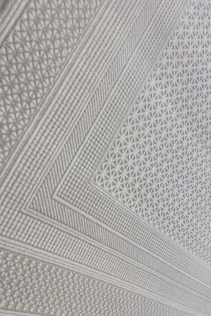 Evdeco Miras 6818 Beyaz Salon Halısı