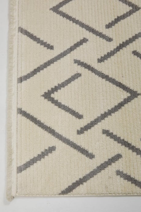 Seka Halı Violet 3609 Krem Yumuşak Dokulu Modern Salon Halısı