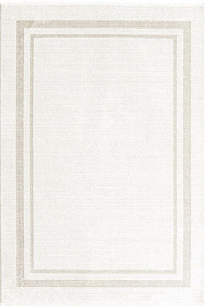 Evdeco Aden 8602 Krem Yumuşak Dokulu Salon Halısı - Krem - Evdeco