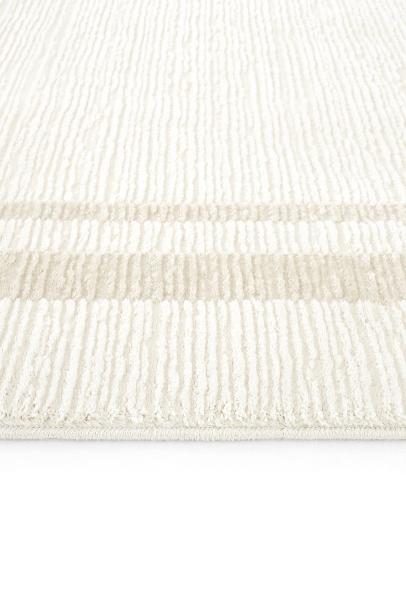 Evdeco Aden 8602 Krem Yumuşak Dokulu Salon Halısı - Krem - Evdeco