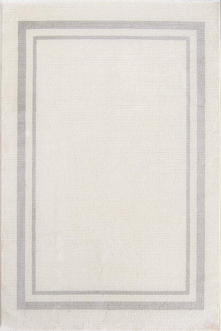 Evdeco Aden 8603 Krem Yumuşak Dokulu Salon Halısı - Krem - Evdeco