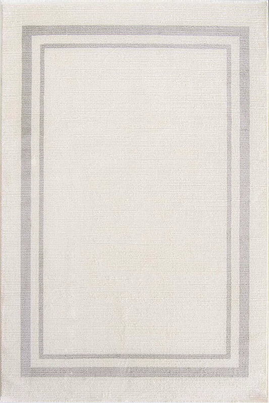 Evdeco Aden 8603 Krem Yumuşak Dokulu Salon Halısı - Krem - Evdeco