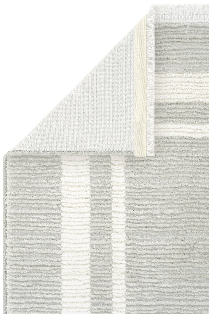 Evdeco Aden 8605 Gri Yumuşak Dokulu Salon Halısı - Gri - Evdeco