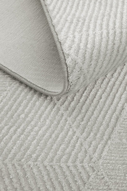 Evdeco Aden 8606 Gri Yumuşak Dokulu Salon Halısı - Gri - Evdeco