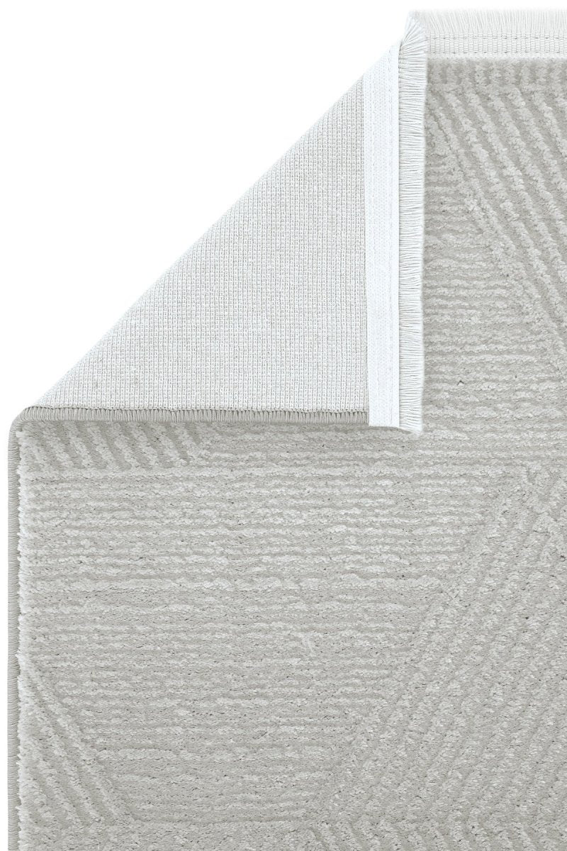 Evdeco Aden 8606 Gri Yumuşak Dokulu Salon Halısı - Gri - Evdeco