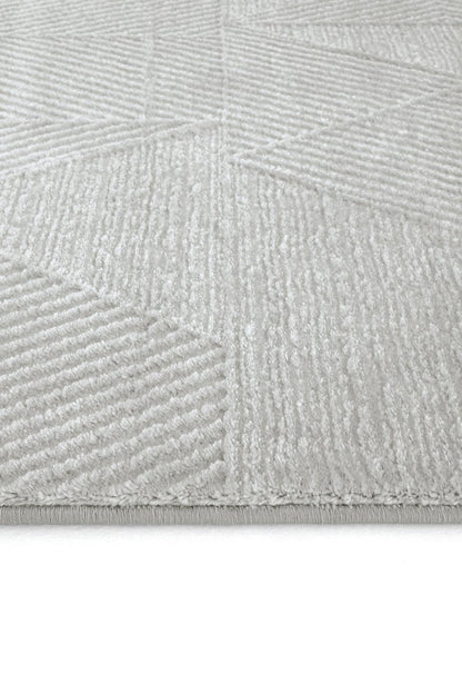 Evdeco Aden 8606 Gri Yumuşak Dokulu Salon Halısı - Gri - Evdeco