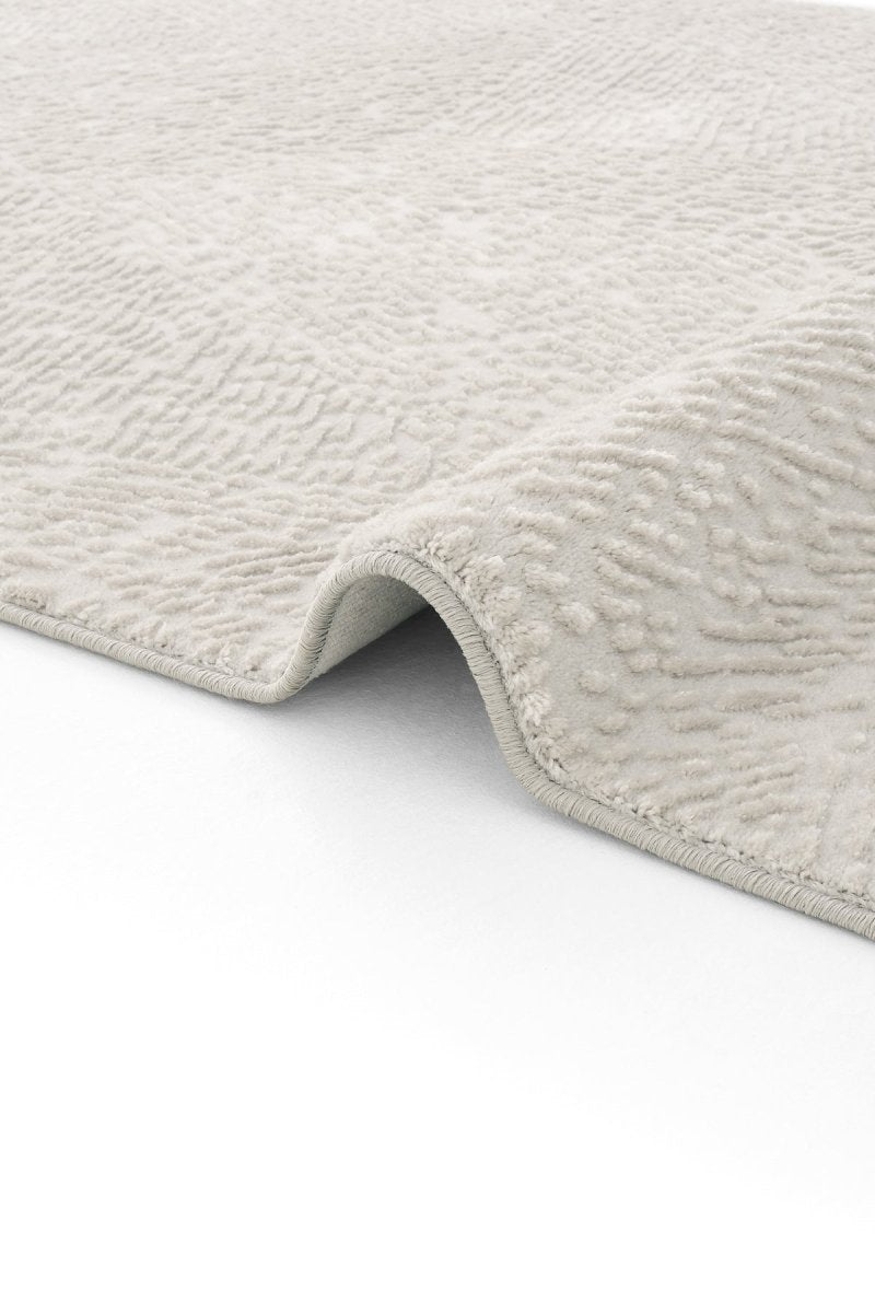 Evdeco Aden 8607 Gri Yumuşak Dokulu Salon Halısı - Gri - Evdeco