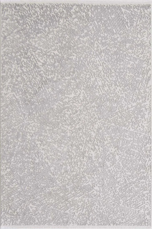 Evdeco Aden 8607 Gri Yumuşak Dokulu Salon Halısı - Gri - Evdeco