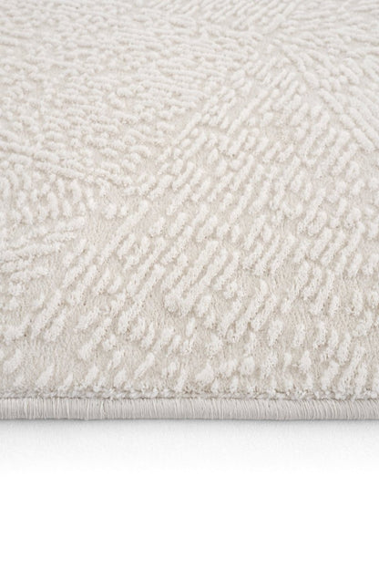 Evdeco Aden 8608 Krem Yumuşak Dokulu Salon Halısı - Krem - Evdeco