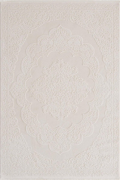 Evdeco Aden 8609 Gri Yumuşak Dokulu Salon Halısı - Gri - Evdeco