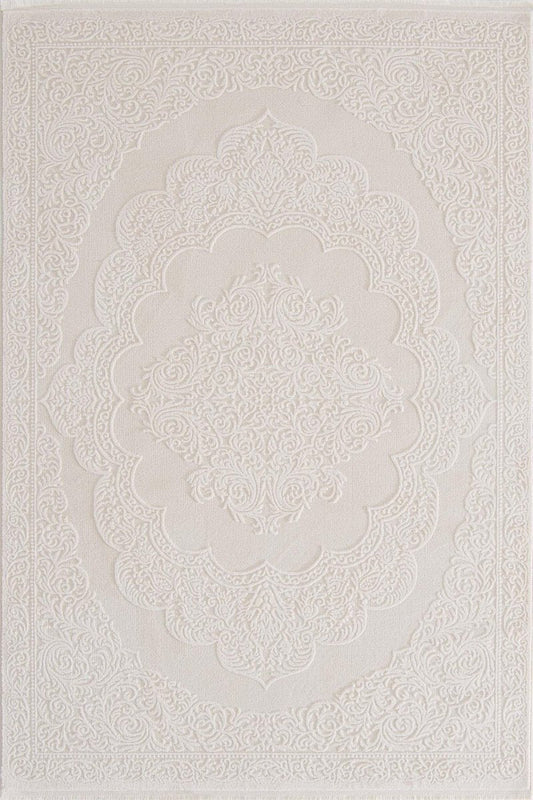 Evdeco Aden 8609 Gri Yumuşak Dokulu Salon Halısı - Gri - Evdeco