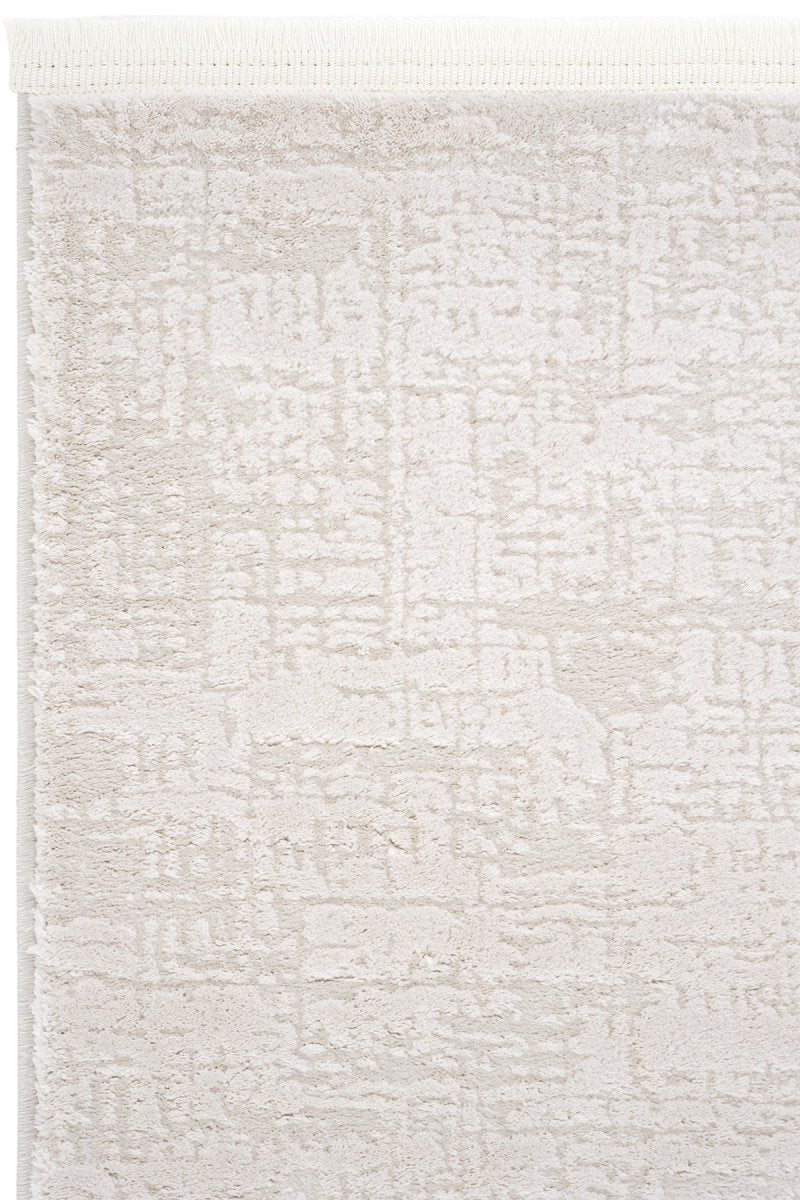 Evdeco Aden 8610 Krem Yumuşak Dokulu Salon Halısı - Krem - Evdeco