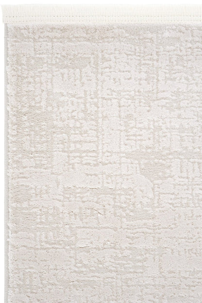 Evdeco Aden 8610 Krem Yumuşak Dokulu Salon Halısı - Krem - Evdeco