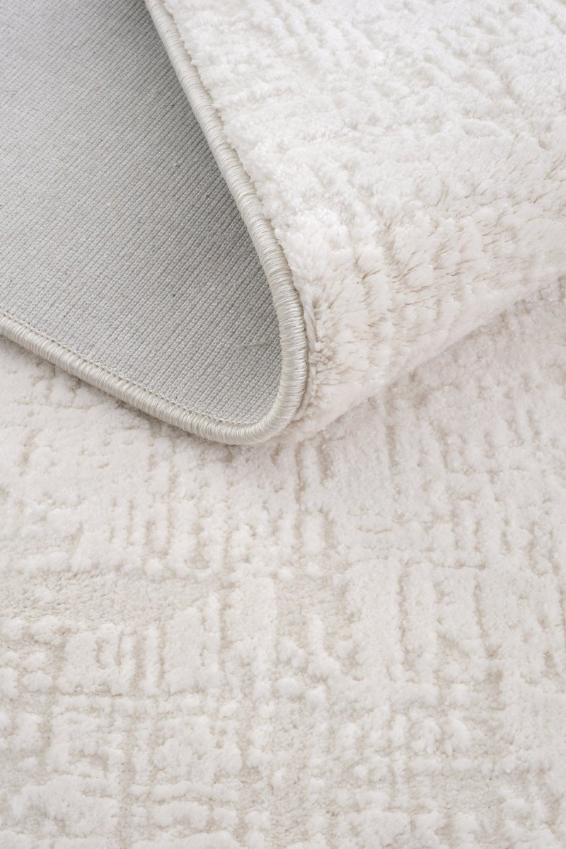 Evdeco Aden 8610 Krem Yumuşak Dokulu Salon Halısı - Krem - Evdeco