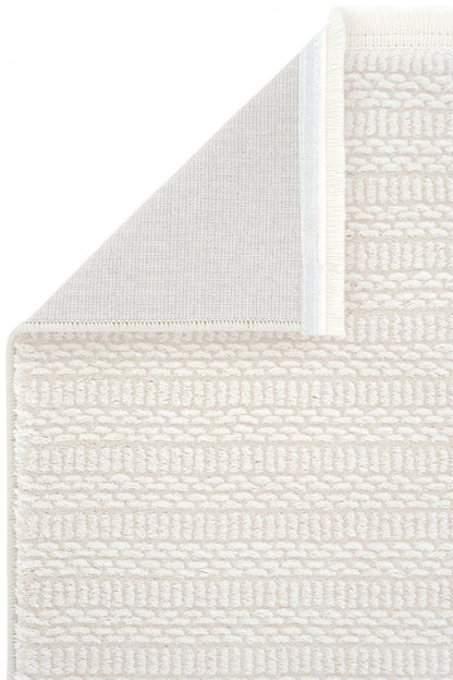 Evdeco Aden 8611 Krem Yumuşak Dokulu Salon Halısı - Krem - Evdeco