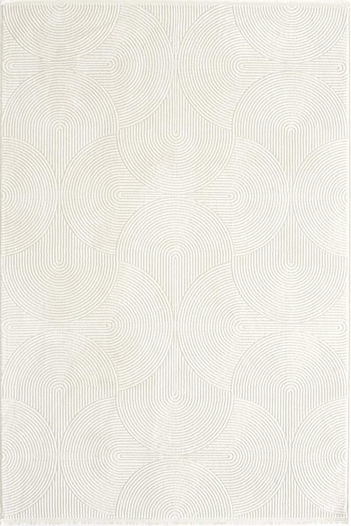 Evdeco Aden 8612 Krem Yumuşak Dokulu Salon Halısı - Krem - Evdeco