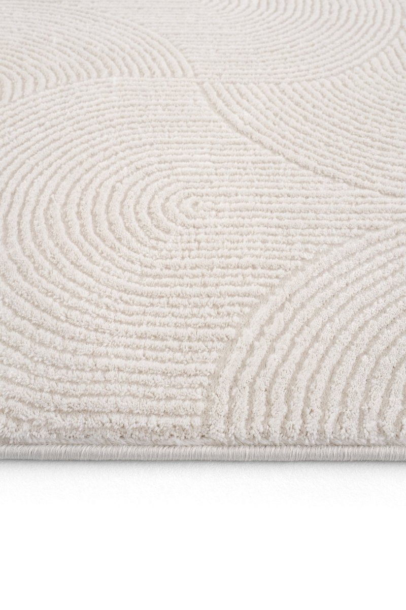 Evdeco Aden 8612 Krem Yumuşak Dokulu Salon Halısı - Krem - Evdeco