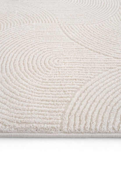 Evdeco Aden 8612 Krem Yumuşak Dokulu Salon Halısı - Krem - Evdeco