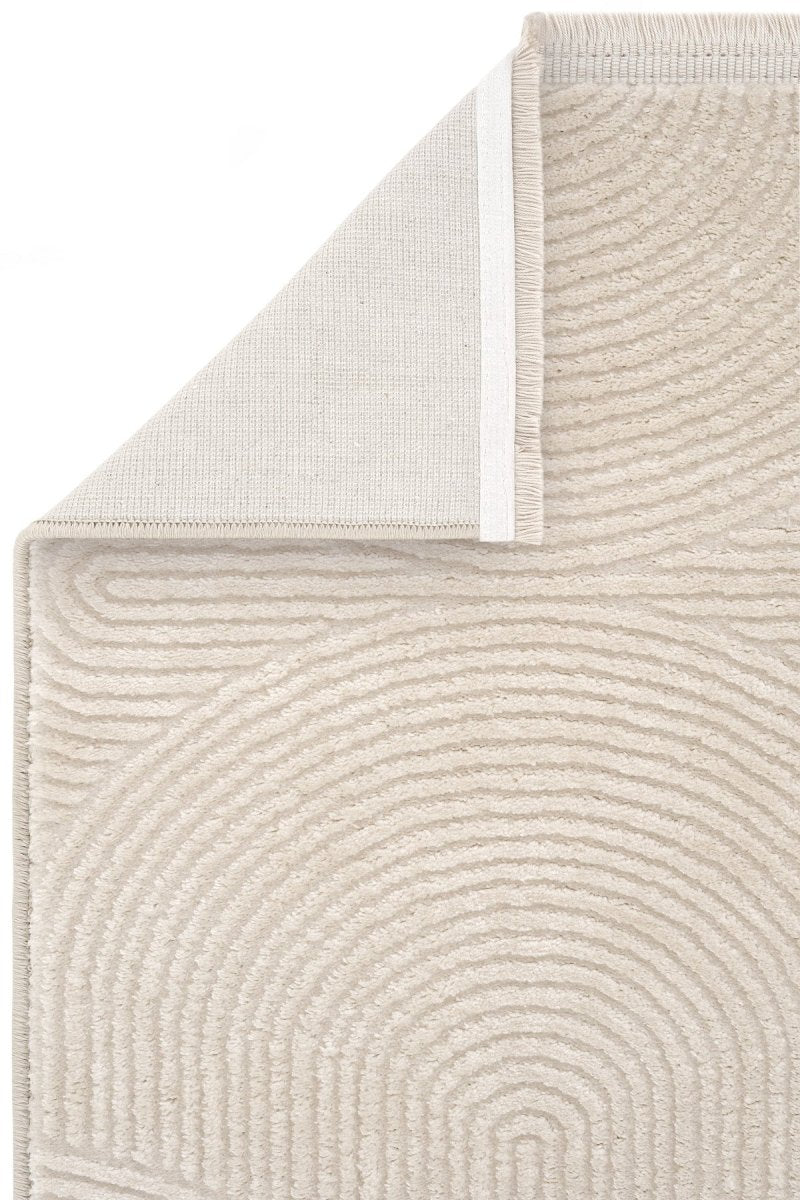 Evdeco Aden 8613 Bej Yumuşak Dokulu Salon Halısı - Bej - Evdeco