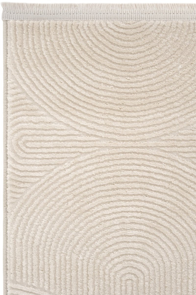 Evdeco Aden 8613 Bej Yumuşak Dokulu Salon Halısı - Bej - Evdeco