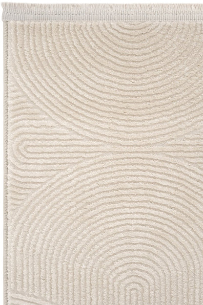 Evdeco Aden 8613 Bej Yumuşak Dokulu Salon Halısı - Bej - Evdeco