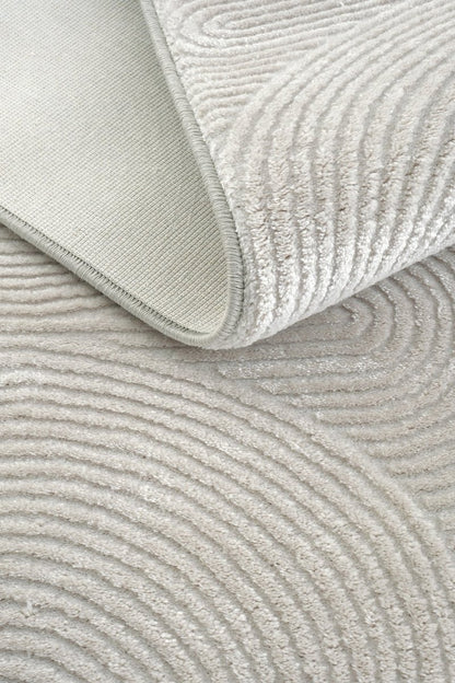 Evdeco Aden 8614 Gri Yumuşak Dokulu Salon Halısı - Gri - Evdeco