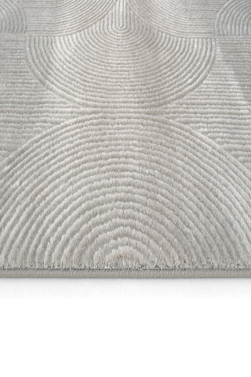 Evdeco Aden 8614 Gri Yumuşak Dokulu Salon Halısı - Gri - Evdeco