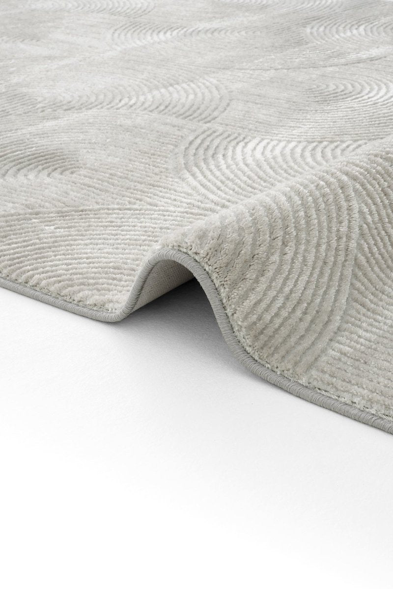 Evdeco Aden 8614 Gri Yumuşak Dokulu Salon Halısı - Gri - Evdeco