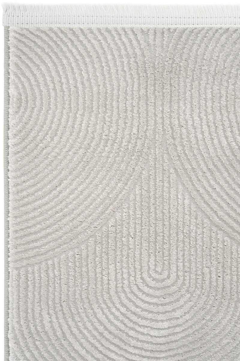 Evdeco Aden 8614 Gri Yumuşak Dokulu Salon Halısı - Gri - Evdeco