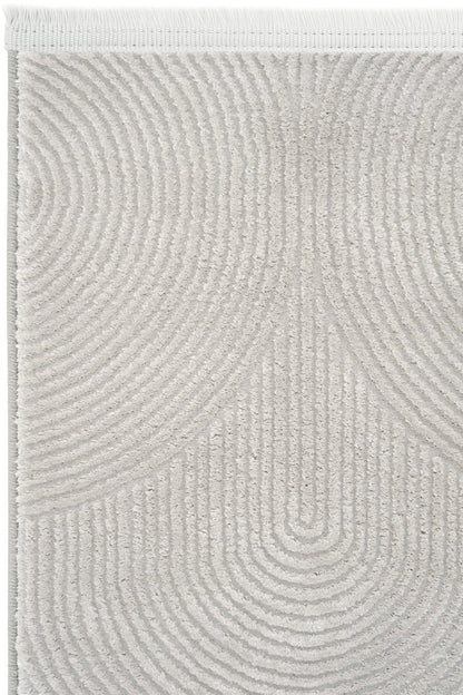 Evdeco Aden 8614 Gri Yumuşak Dokulu Salon Halısı - Gri - Evdeco