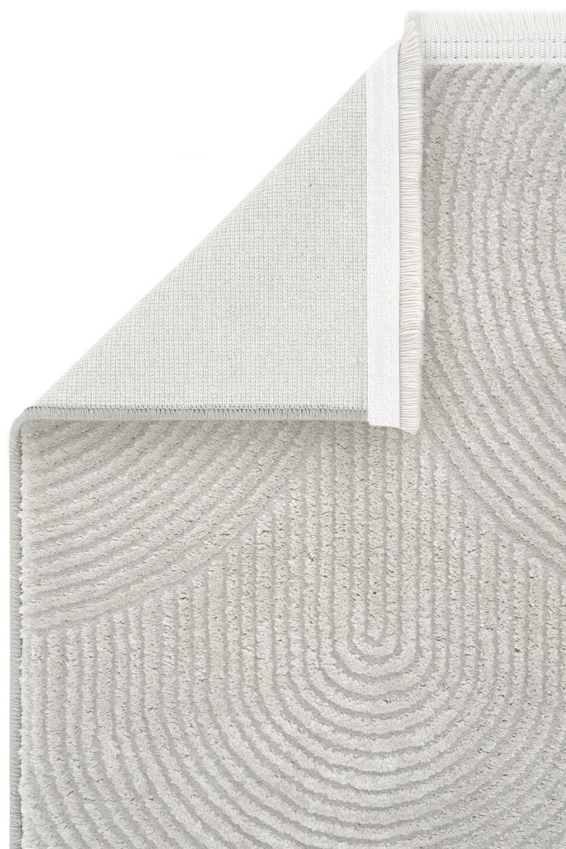 Evdeco Aden 8614 Gri Yumuşak Dokulu Salon Halısı - Gri - Evdeco