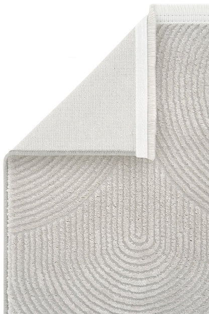 Evdeco Aden 8614 Gri Yumuşak Dokulu Salon Halısı - Gri - Evdeco