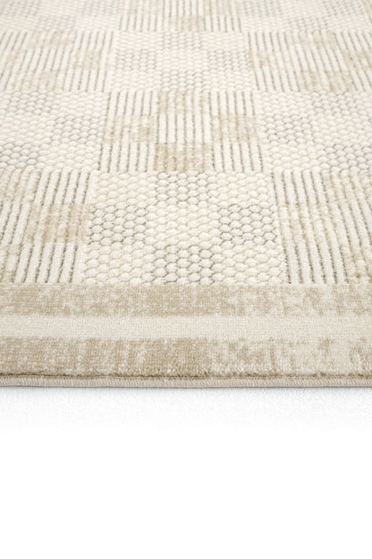 Evdeco Alya 9501 Bej Bukle Görünümlü Salon Dokuma Makine Halısı - Bej - Evdeco