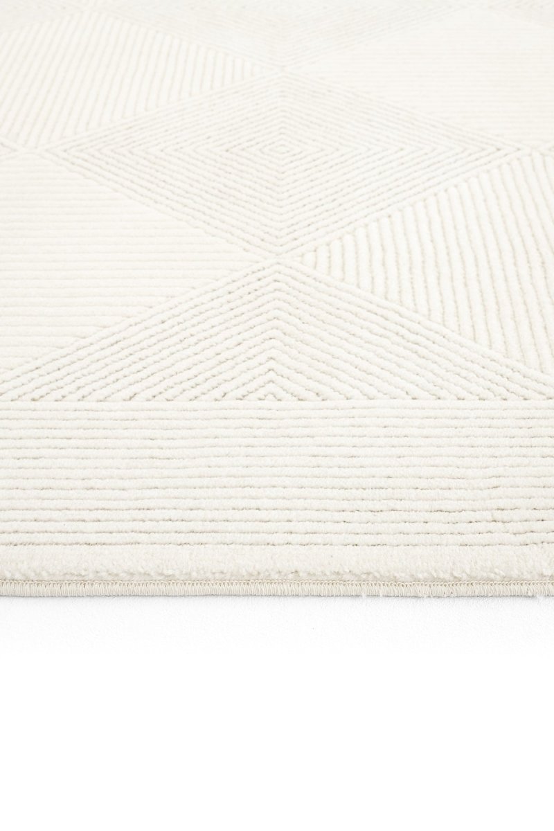 Evdeco Alya 9502 Krem Bukle Görünümlü Salon Dokuma Makine Halısı - Krem - Evdeco