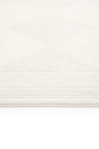 Evdeco Alya 9502 Krem Bukle Görünümlü Salon Dokuma Makine Halısı - Krem - Evdeco