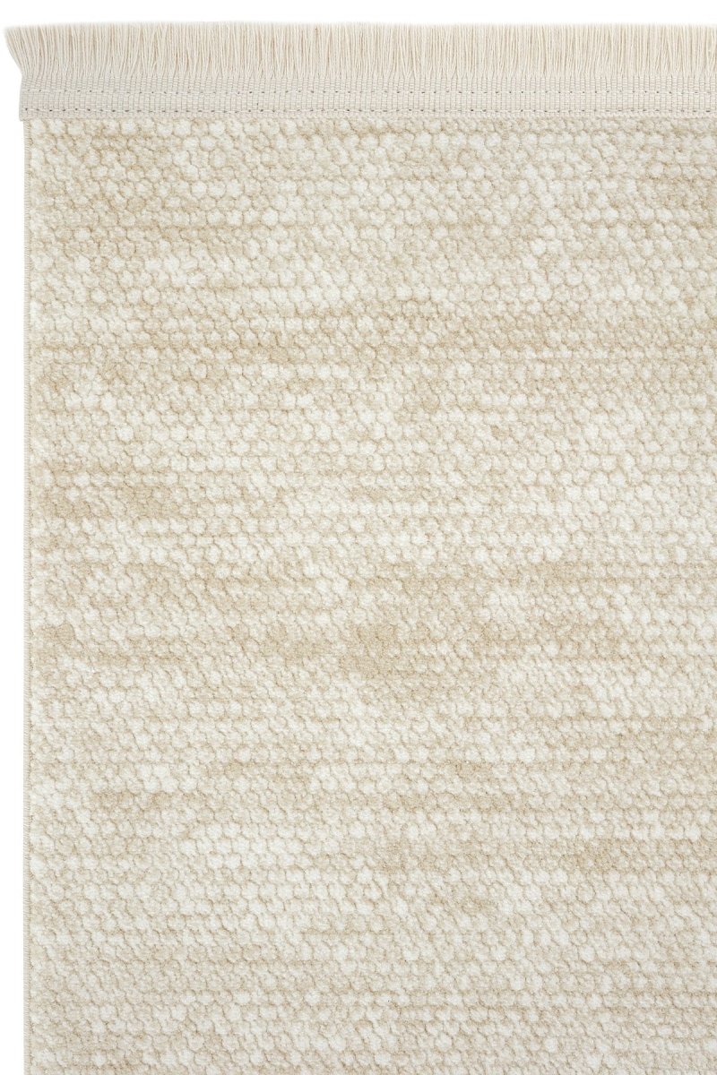 Evdeco Alya 9505 Bej Bukle Görünümlü Salon Dokuma Makine Halısı - Bej - Evdeco