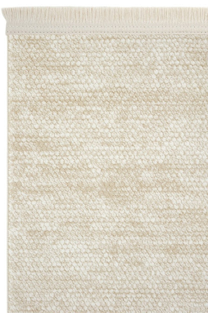 Evdeco Alya 9505 Bej Bukle Görünümlü Salon Dokuma Makine Halısı - Bej - Evdeco