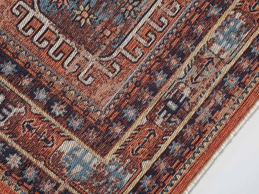 Evdeco Anatolia 15911 Kiremit Afgan Halısı - Kiremit - Evdeco