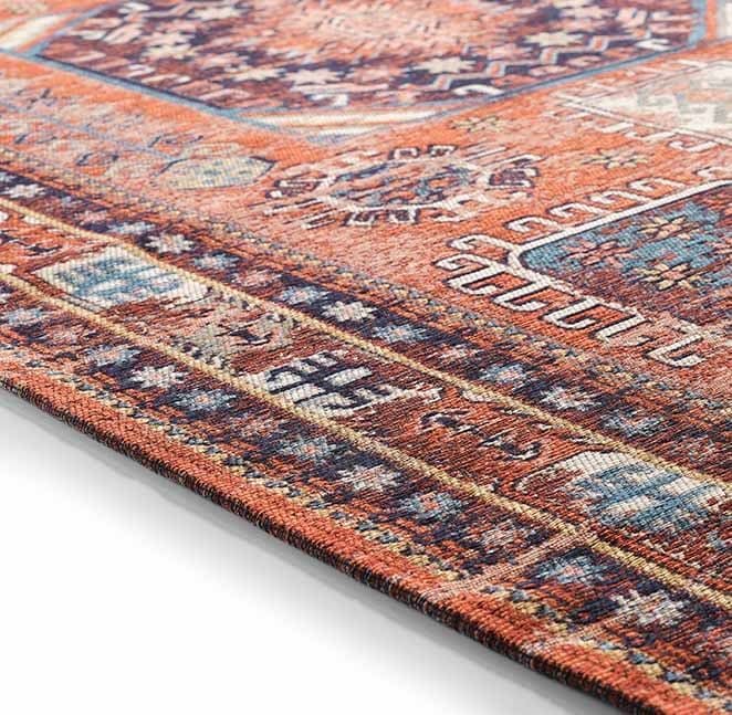 Evdeco Anatolia 15911 Kiremit Afgan Halısı - Kiremit - Evdeco