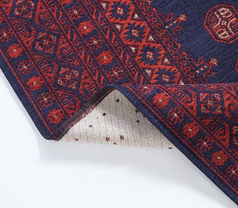 Evdeco Anatolia 15913 Lacivert Afgan Halı - Lacivert - Evdeco