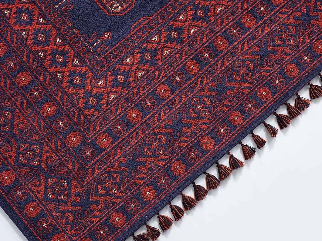 Evdeco Anatolia 15913 Lacivert Afgan Halı - Lacivert - Evdeco